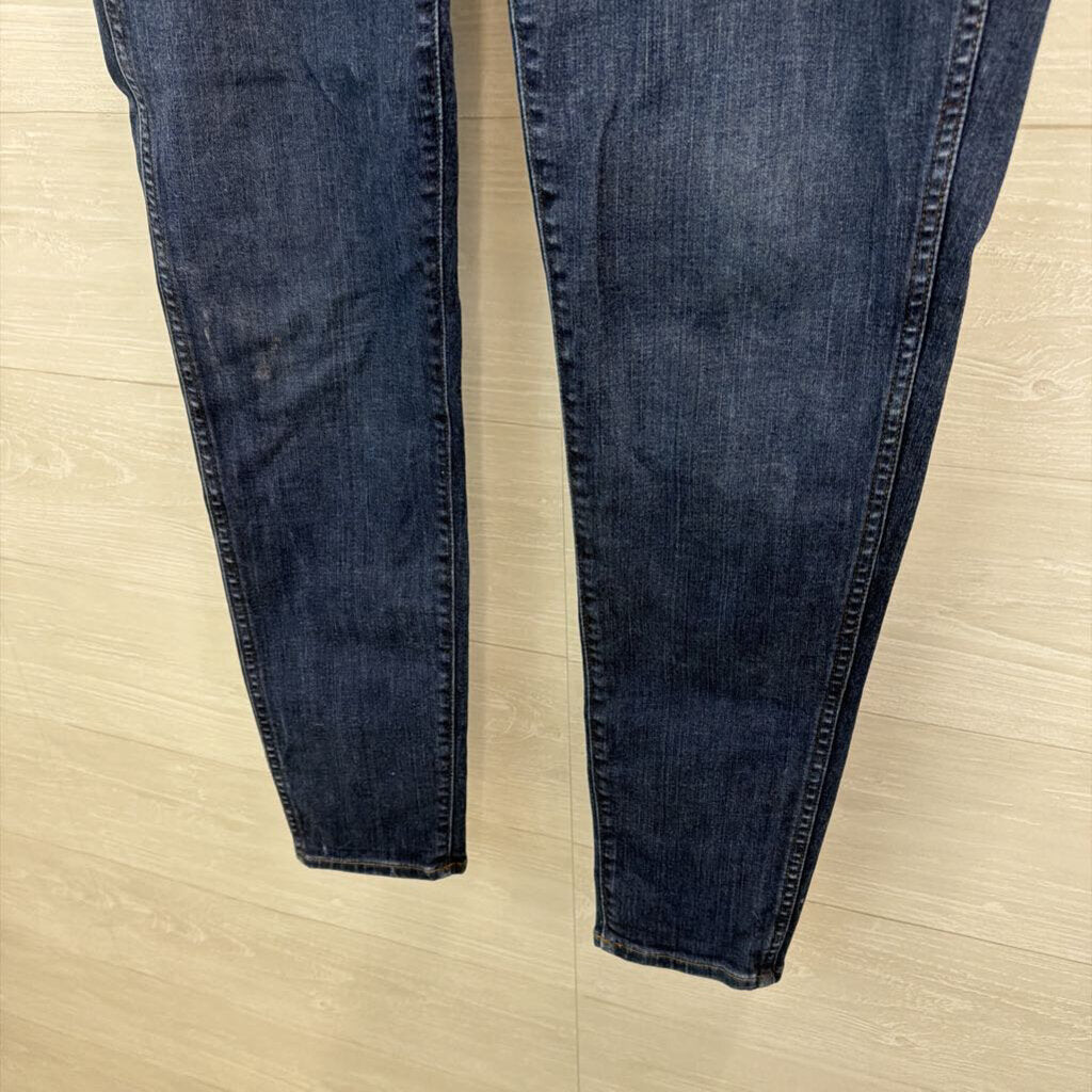 Madewell Dark Wash 10" High Rise Skinny Jeans 32 Tall