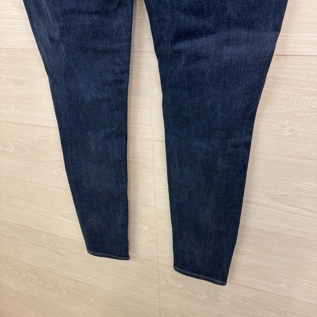 Madewell Dark Wash 10" High Rise Skinny Jeans 32 Tall