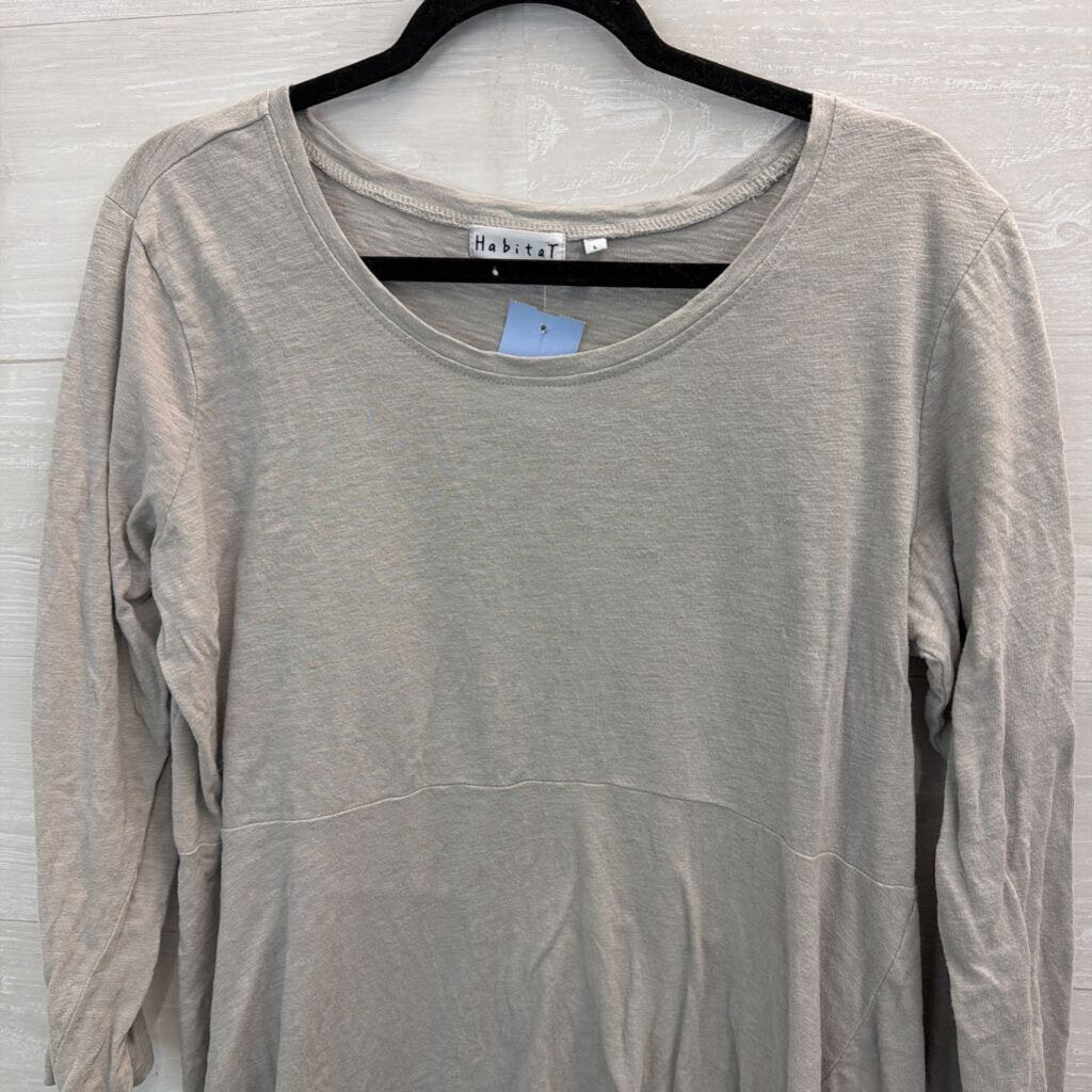 Habitat Grey Long Sleeve Top Large