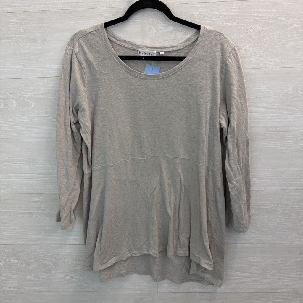 Habitat Grey Long Sleeve Top Large