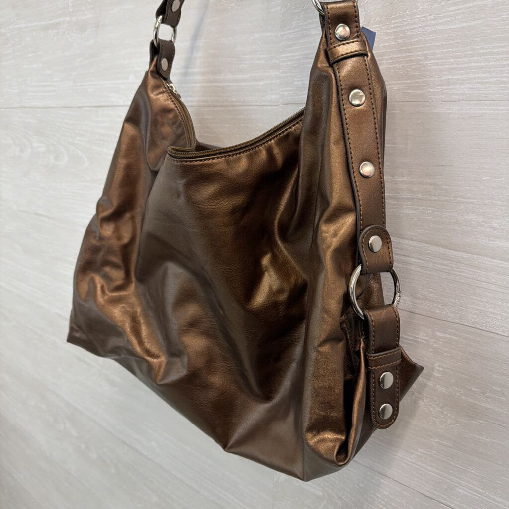 Tommy Hilfiger Metallic Brown Shoulder Purse