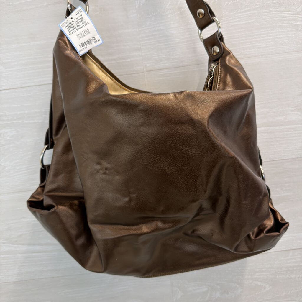 Tommy Hilfiger Metallic Brown Shoulder Purse