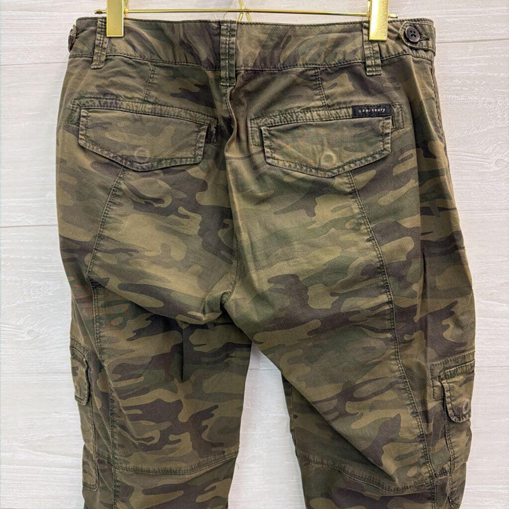 Sanctuary Green Camo Cargo Style Pants 28