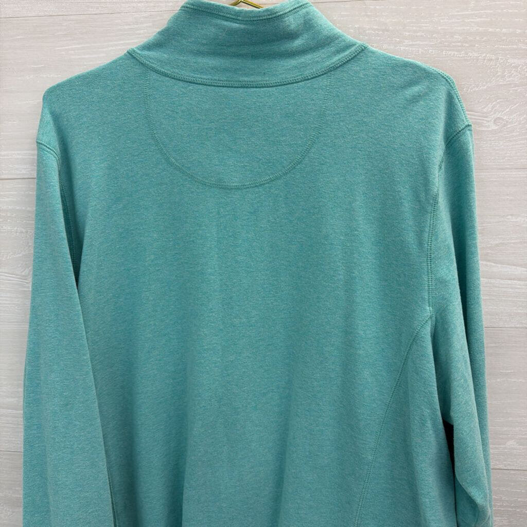 LL Bean Soft Blue Long Sleeve Zip Up Jacket 3X