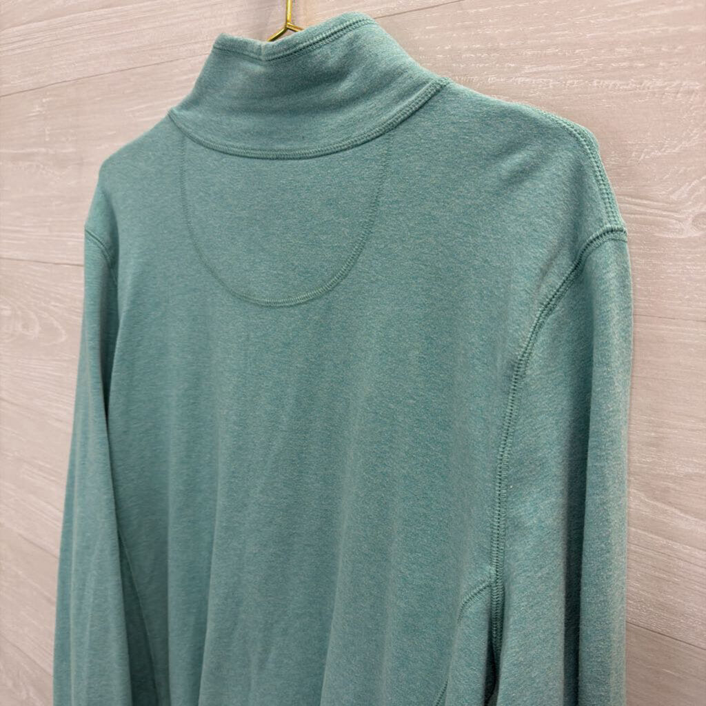 LL Bean Soft Blue Long Sleeve Zip Up Jacket 3X