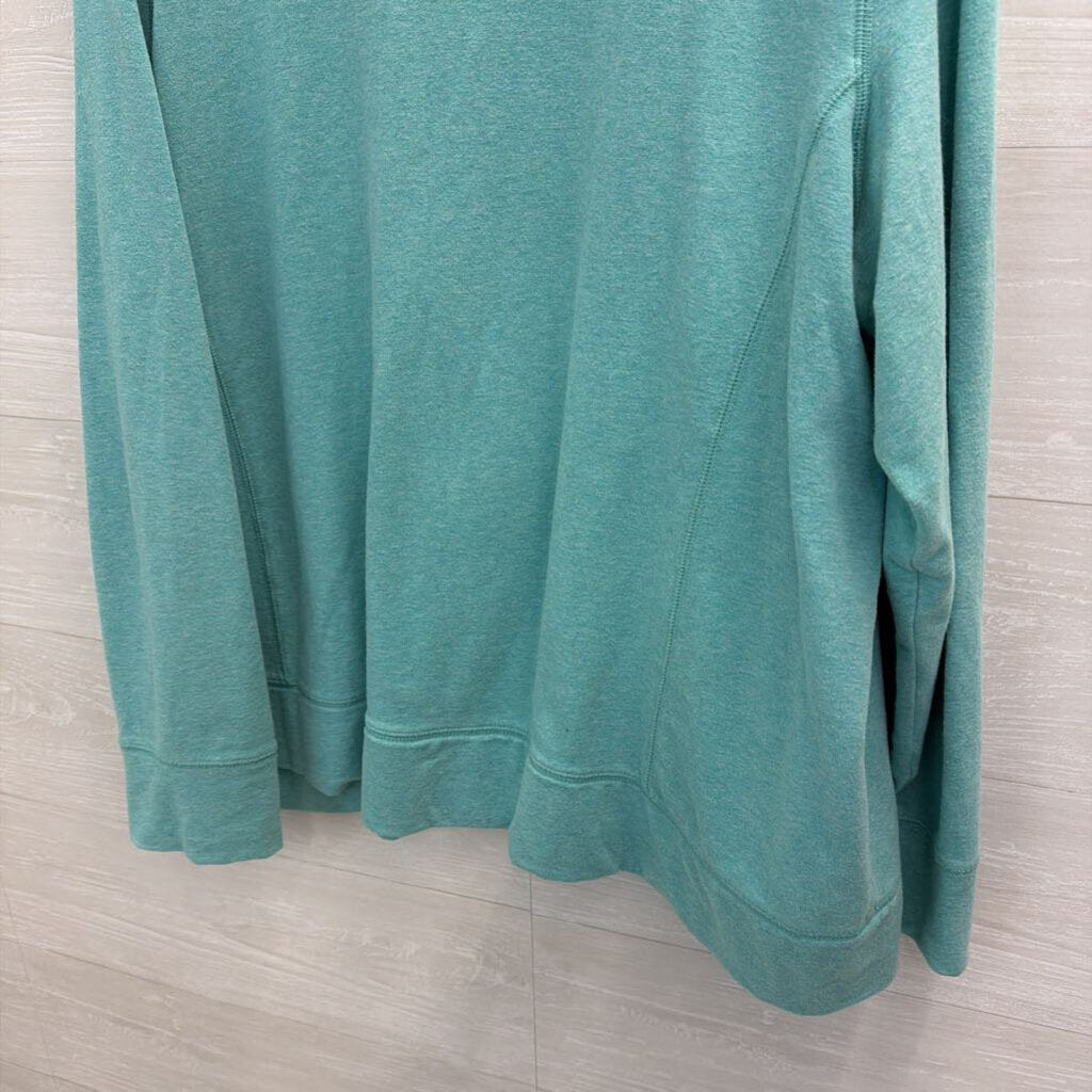 LL Bean Soft Blue Long Sleeve Zip Up Jacket 3X