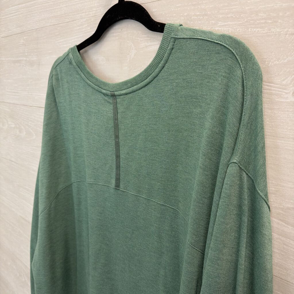 LL Bean Soft Green Long Sleeve Top 3X