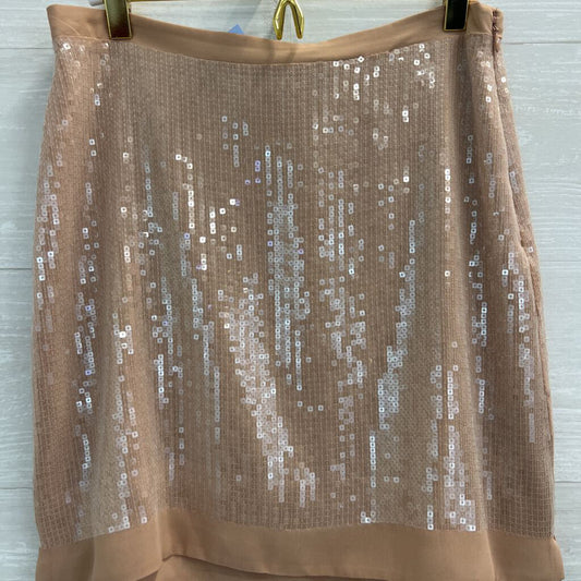 Kenneth Cole Nude Sequin Miniskirt XS