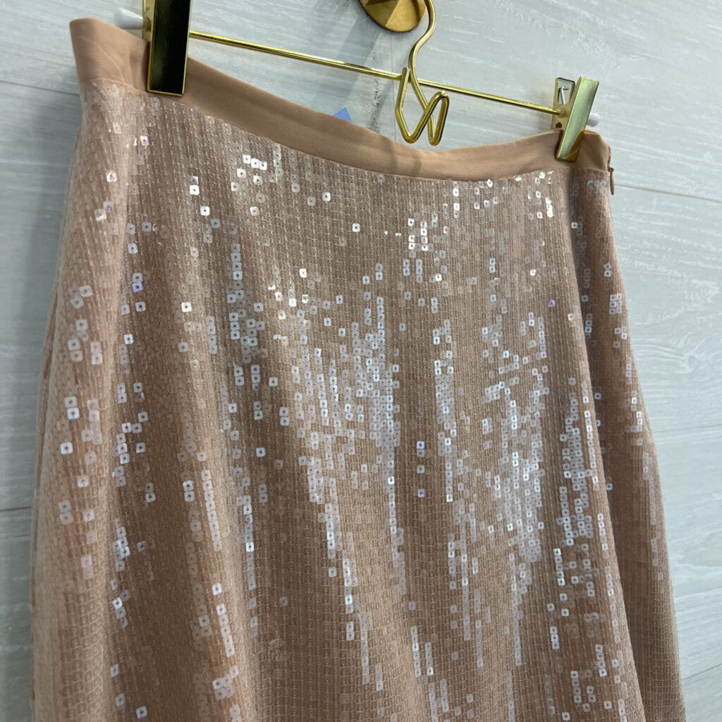 Kenneth Cole Nude Sequin Miniskirt XS
