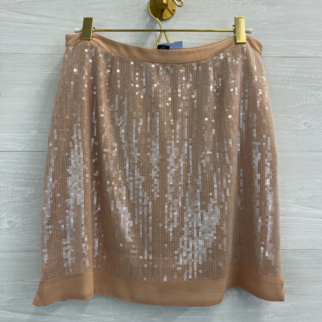 Kenneth Cole Nude Sequin Miniskirt XS