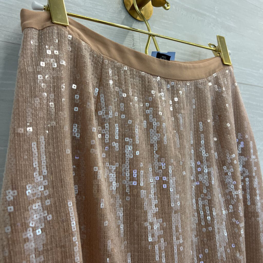 Kenneth Cole Nude Sequin Miniskirt XS