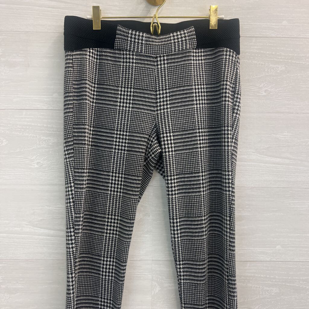 Boom Boom Jeans Black/White Houndstooth Pull on Pant Medium