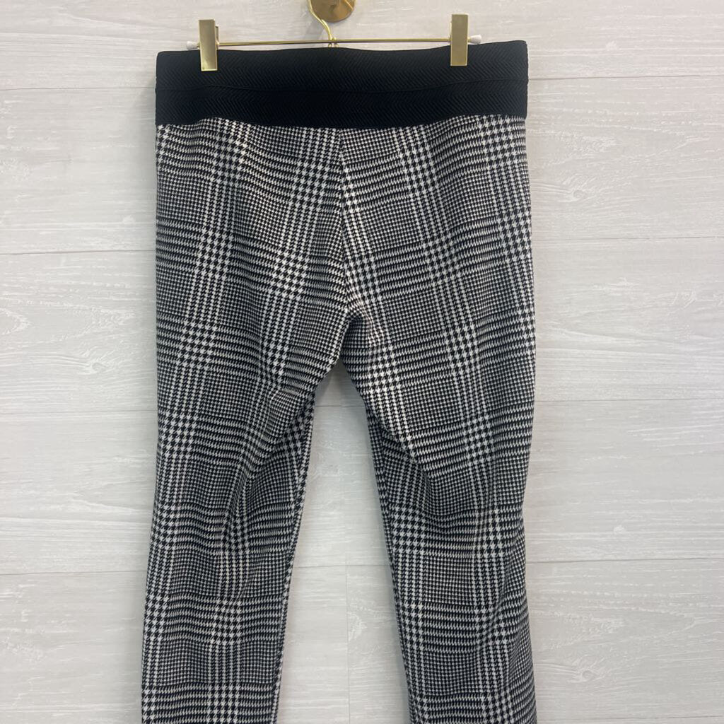 Boom Boom Jeans Black/White Houndstooth Pull on Pant Medium