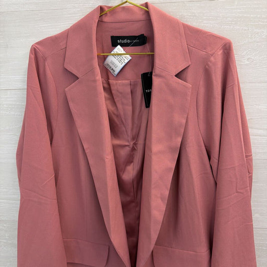 Studio Pink Open Front Blazer Jacket 1X