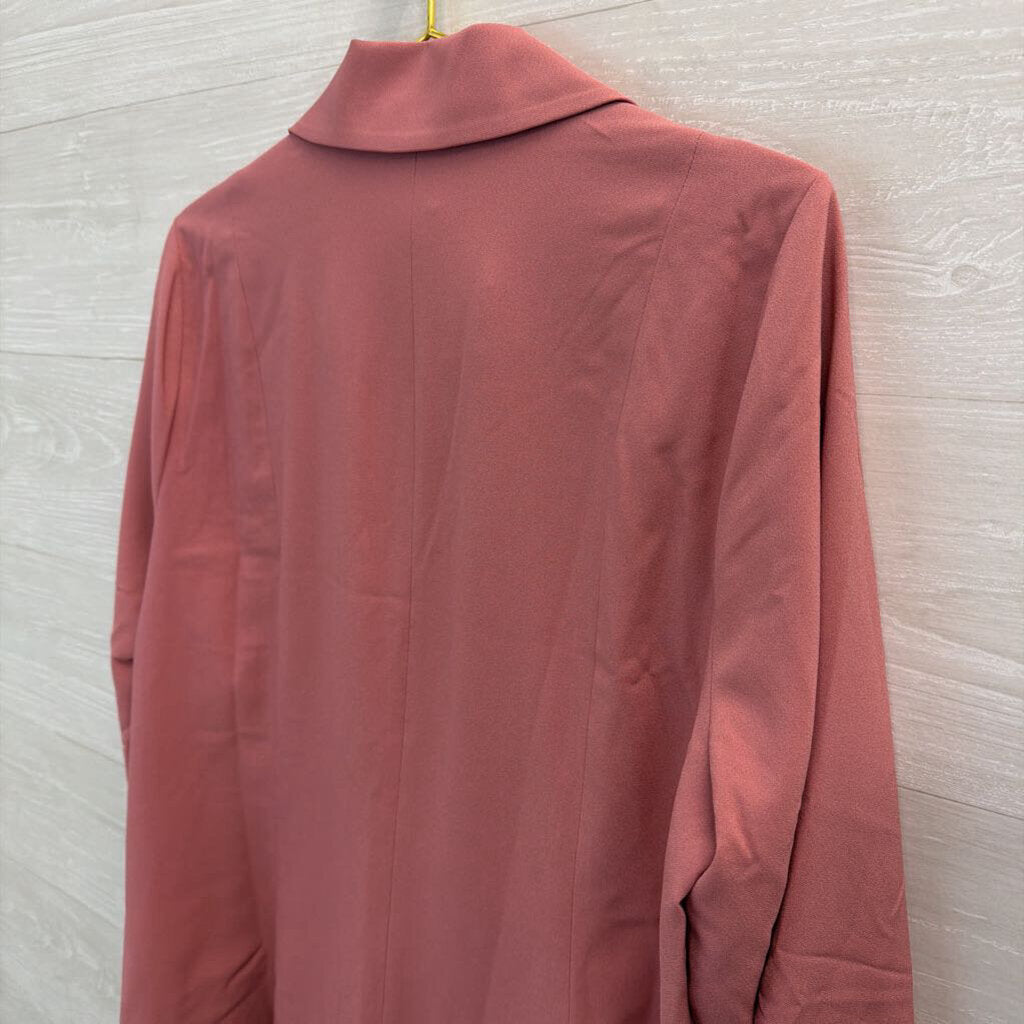 Studio Pink Open Front Blazer Jacket 1X