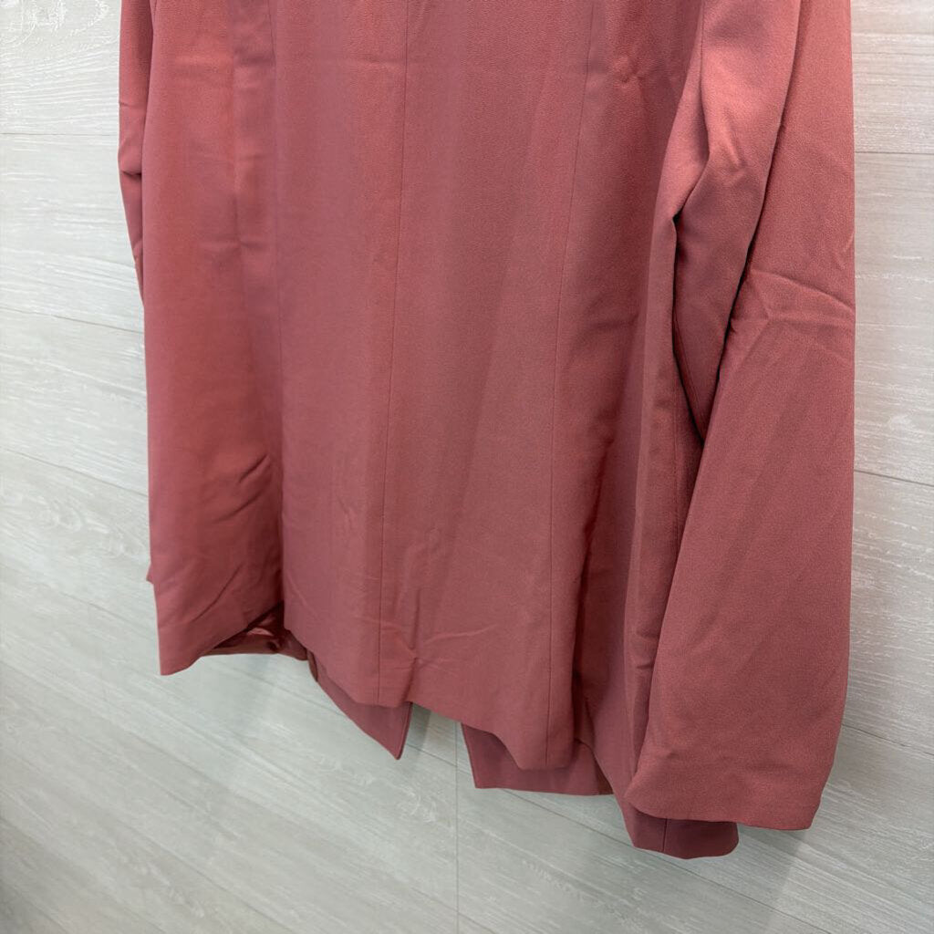 Studio Pink Open Front Blazer Jacket 1X