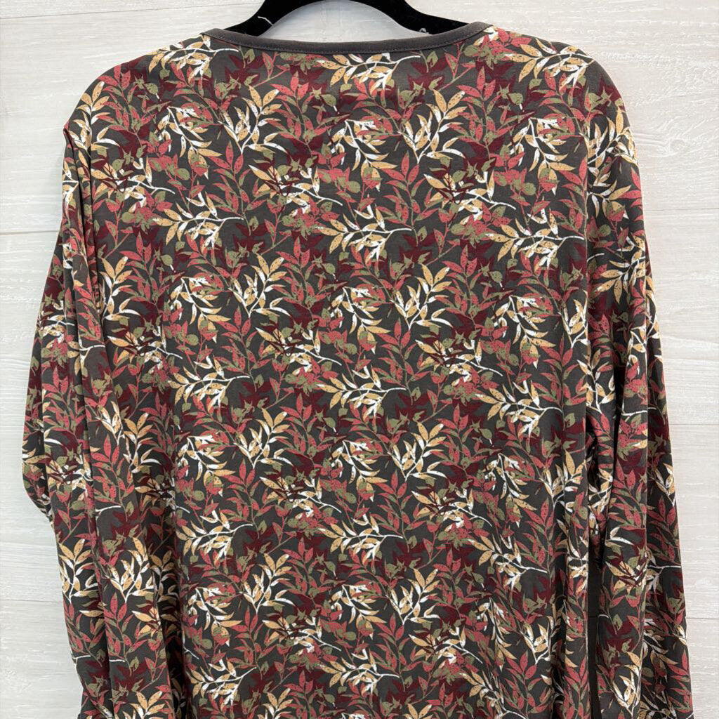 Mountain Warehouse Green/ Multi Print Long Sleeve Dress 16