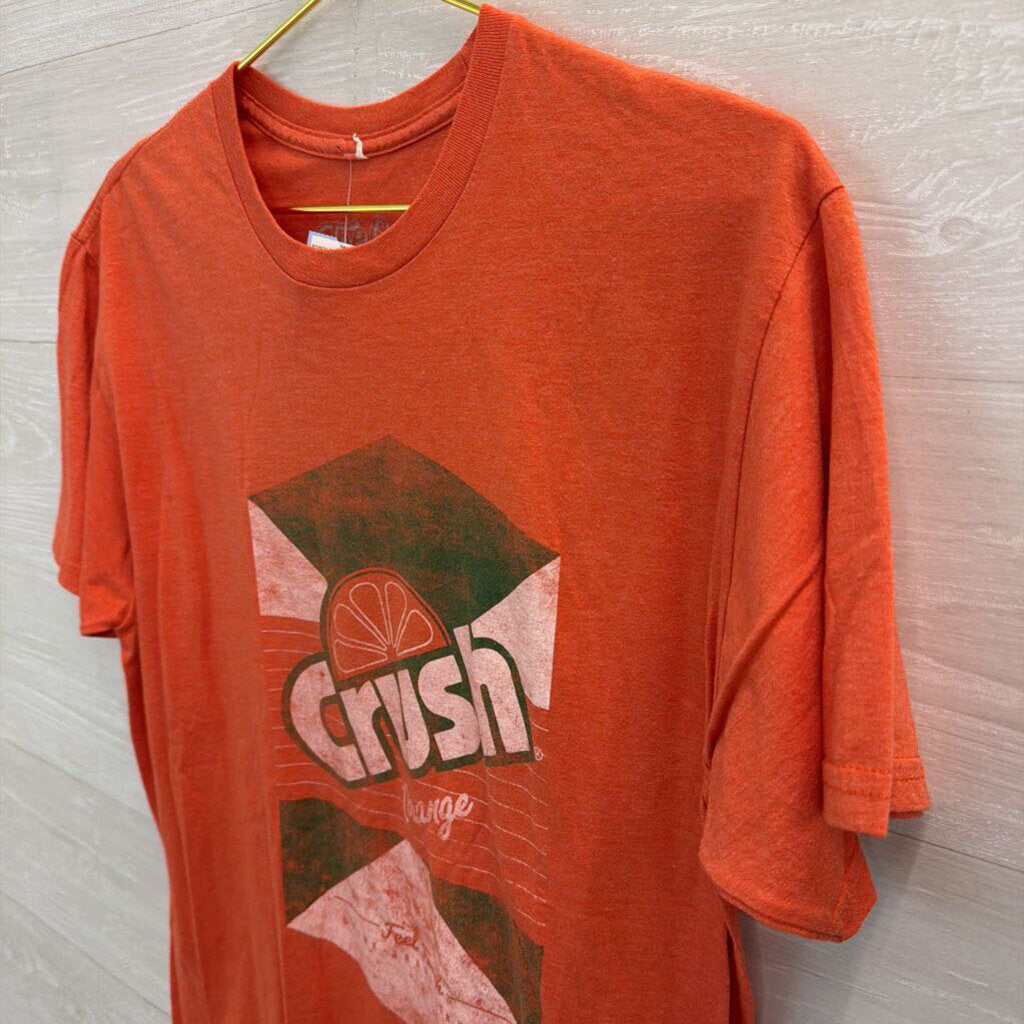 Tee Luv Orange Crush Soda Short Sleeve Graphic Tee Large