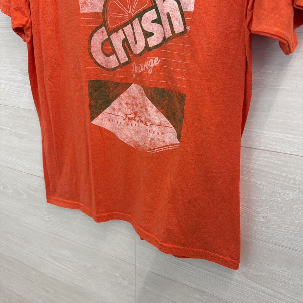 Tee Luv Orange Crush Soda Short Sleeve Graphic Tee Large