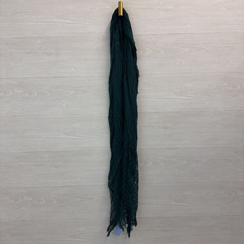 Green Gauzy Lightweight Scarf