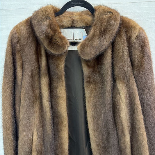 Vintage Samuel Spigel Brown Fur Jacket Large