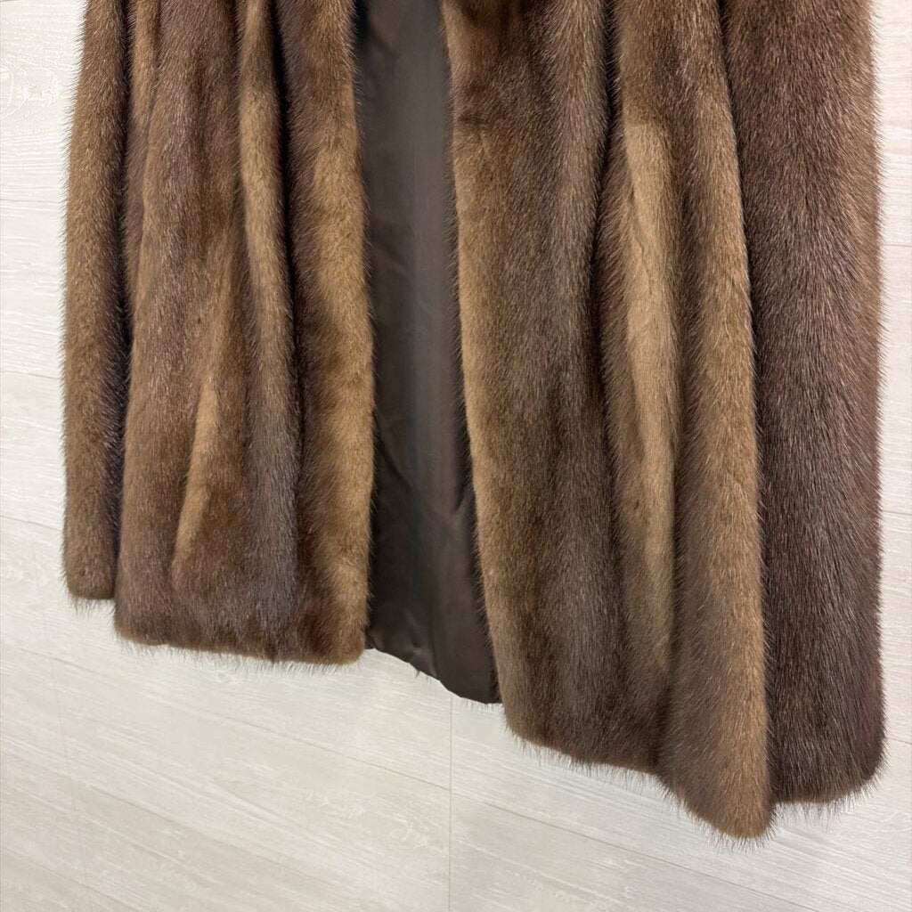 Vintage Samuel Spigel Brown Fur Jacket Large