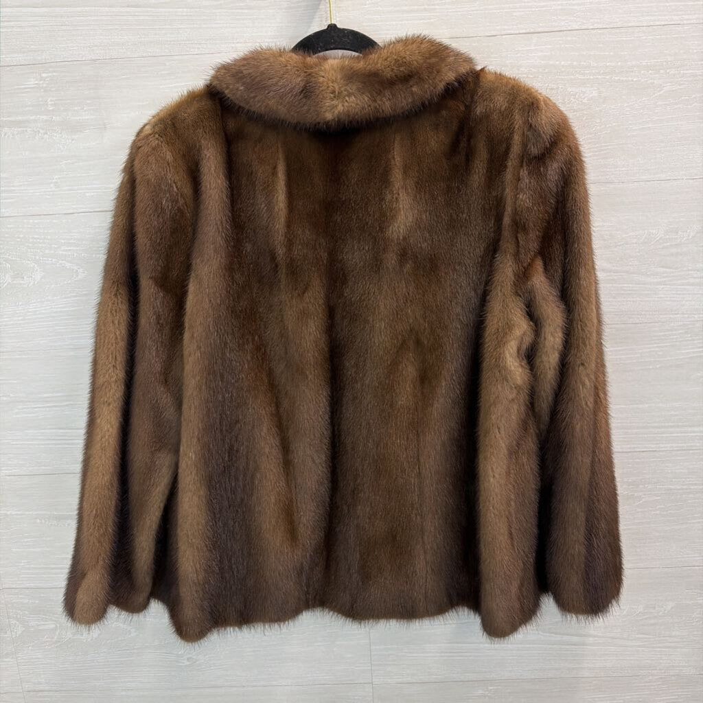 Vintage Samuel Spigel Brown Fur Jacket Large