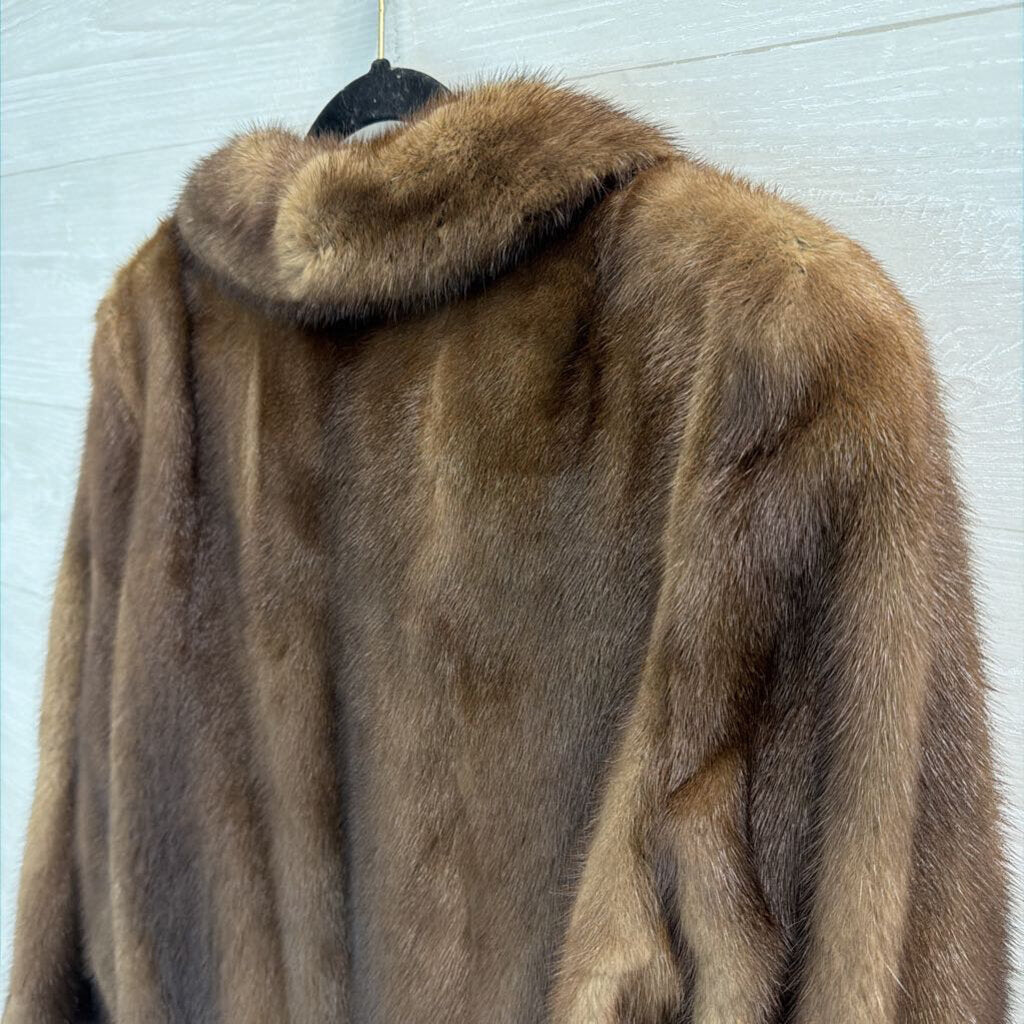 Vintage Samuel Spigel Brown Fur Jacket Large
