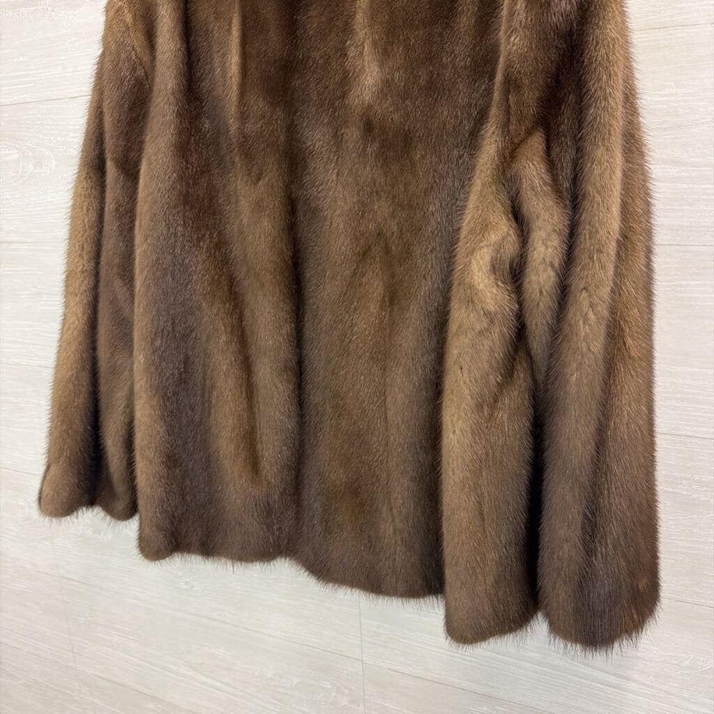 Vintage Samuel Spigel Brown Fur Jacket Large