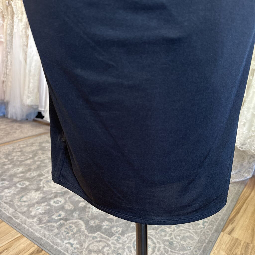 Anne Klein Black/ Beige Sequin Top Short Formal Dress 10