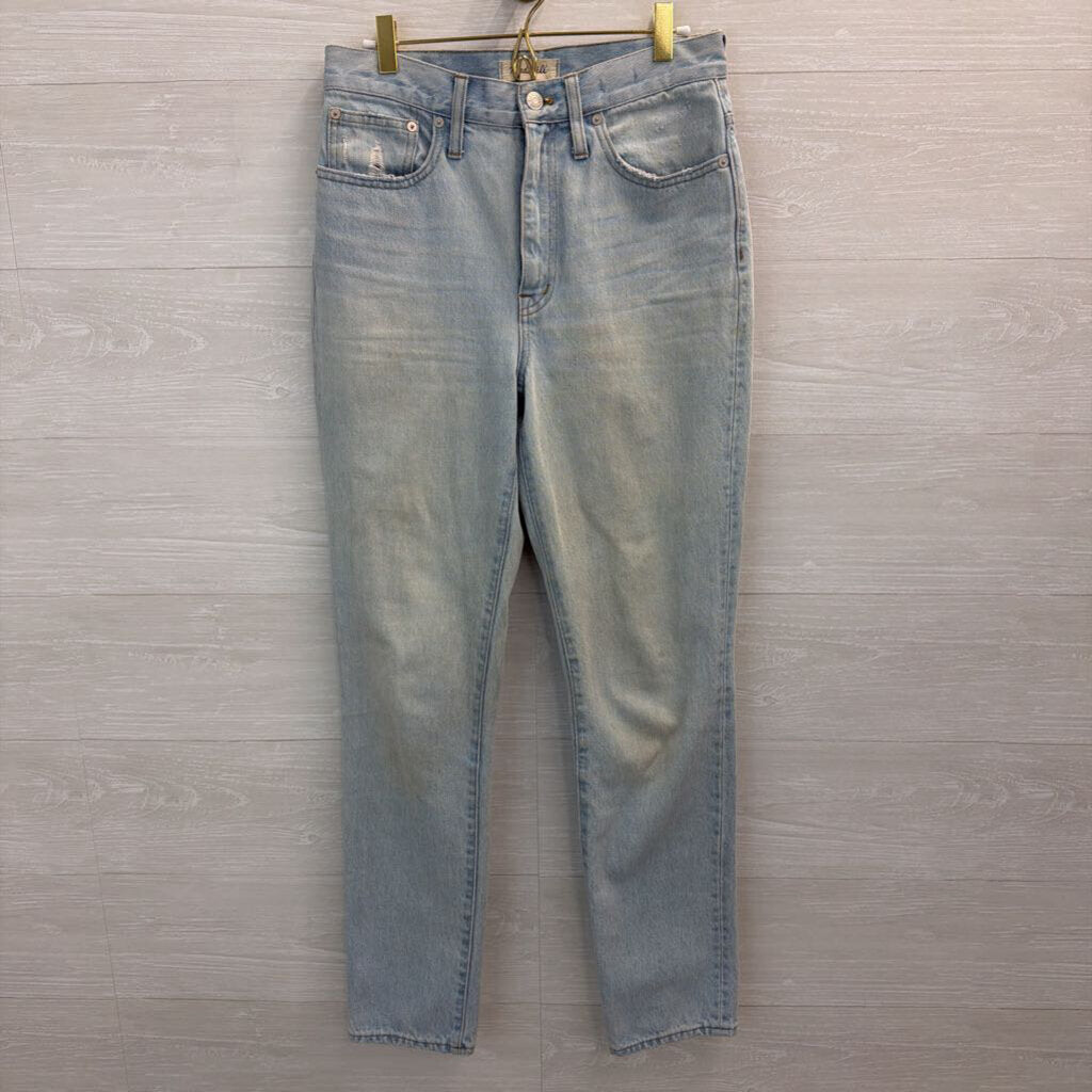 Madewell Light Wash Full Length Classic Straight Jeans 27