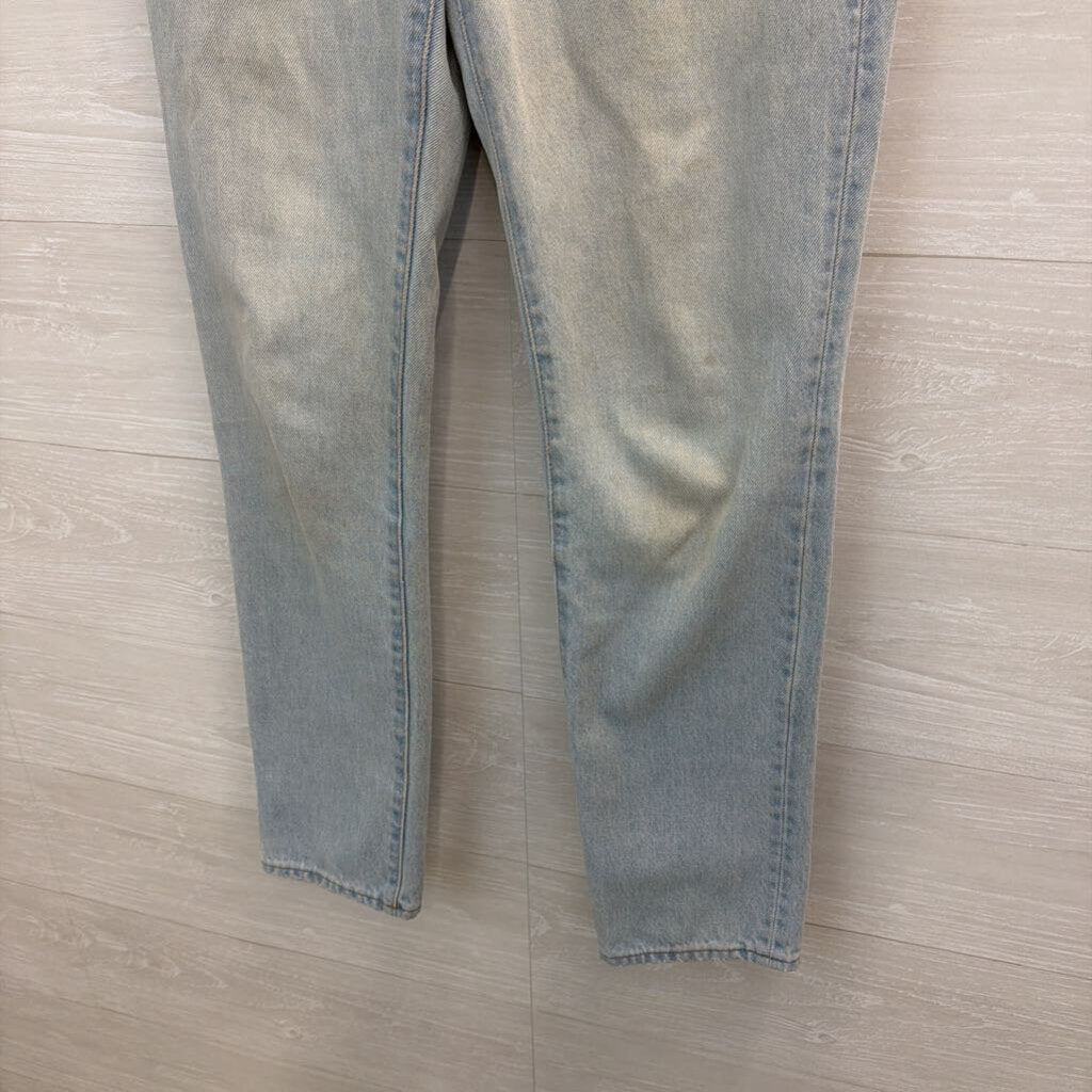 Madewell Light Wash Full Length Classic Straight Jeans 27