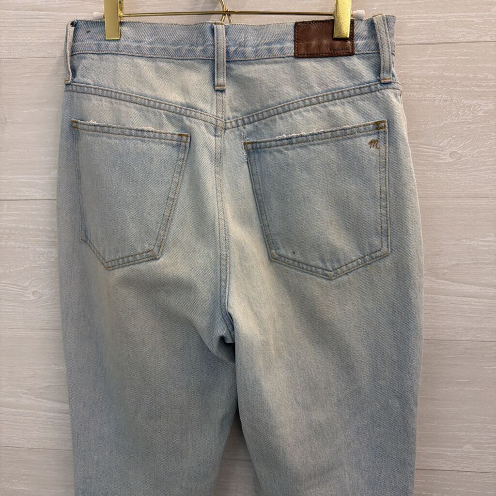 Madewell Light Wash Full Length Classic Straight Jeans 27