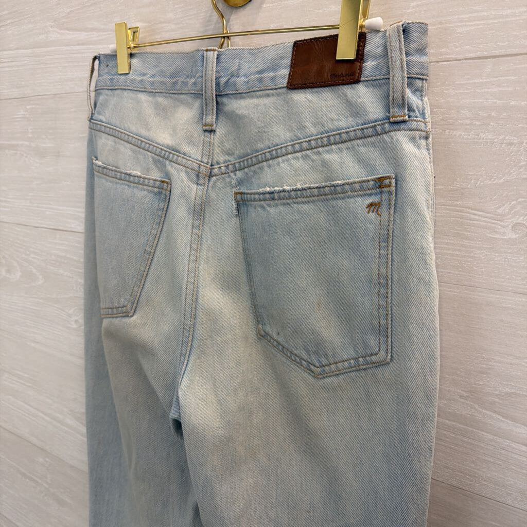 Madewell Light Wash Full Length Classic Straight Jeans 27
