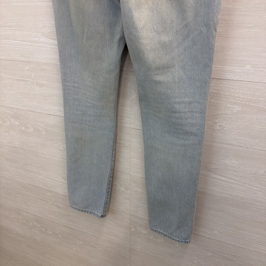 Madewell Light Wash Full Length Classic Straight Jeans 27