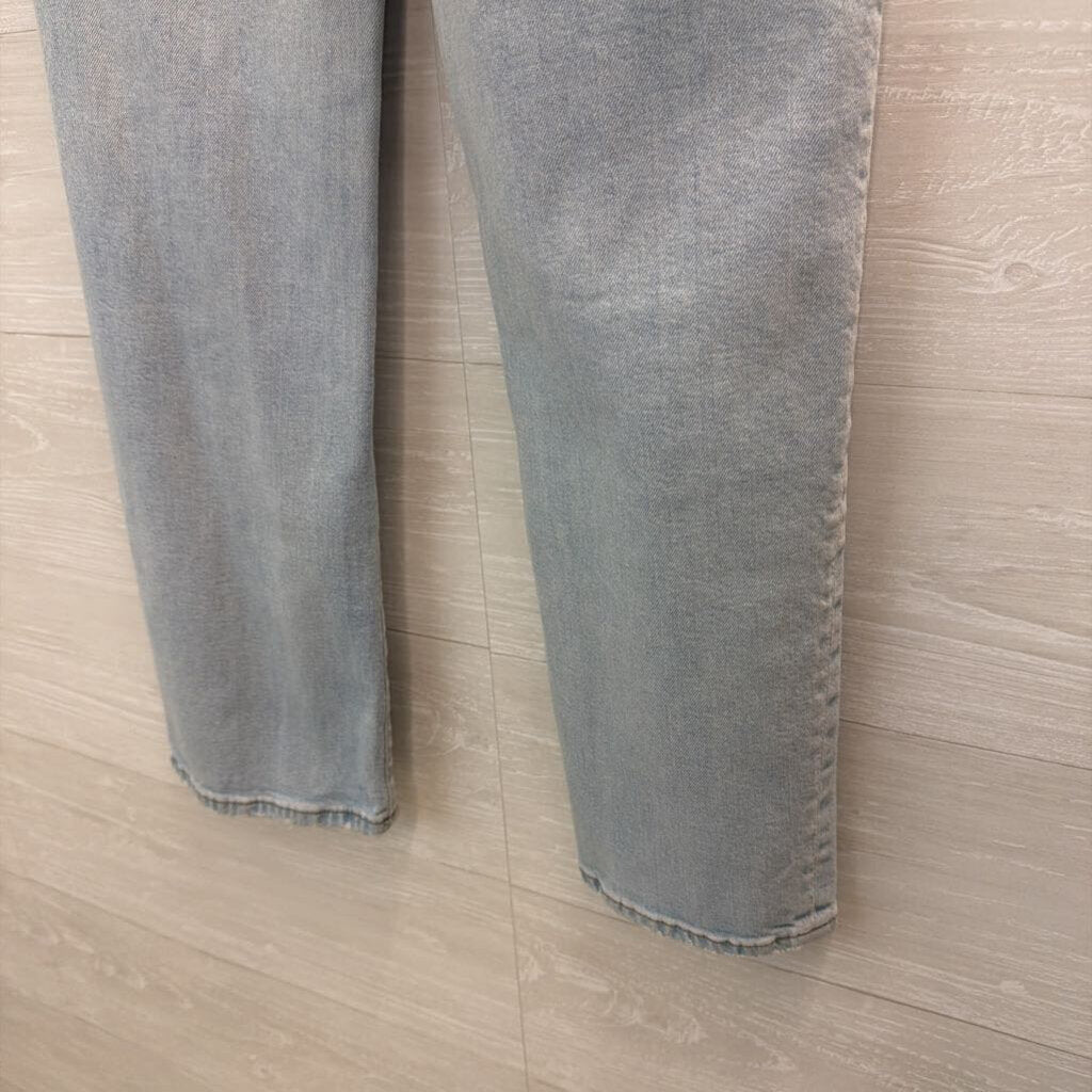 Madewell Light Wash Distressed The Perfect Vintage Straight Jeans 27