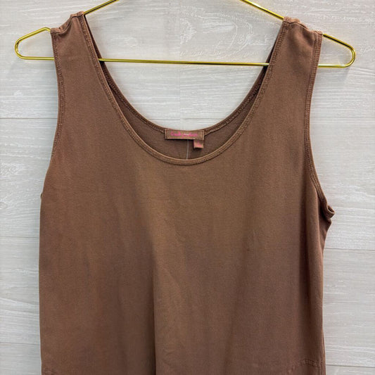 Fresh Produce Brown Tank Shift Dress Small