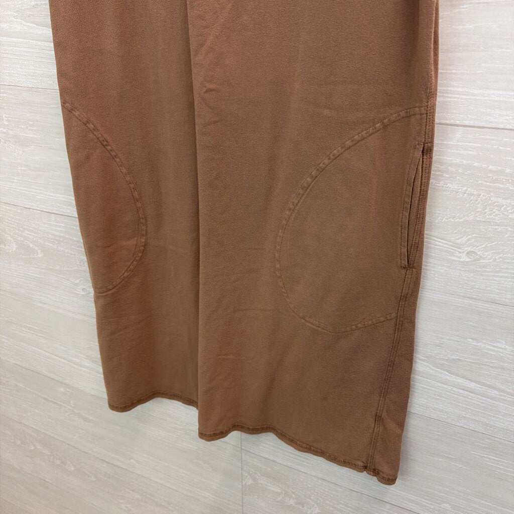Fresh Produce Brown Tank Shift Dress Small