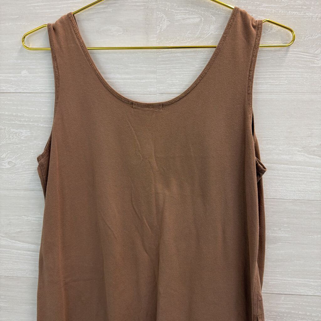 Fresh Produce Brown Tank Shift Dress Small