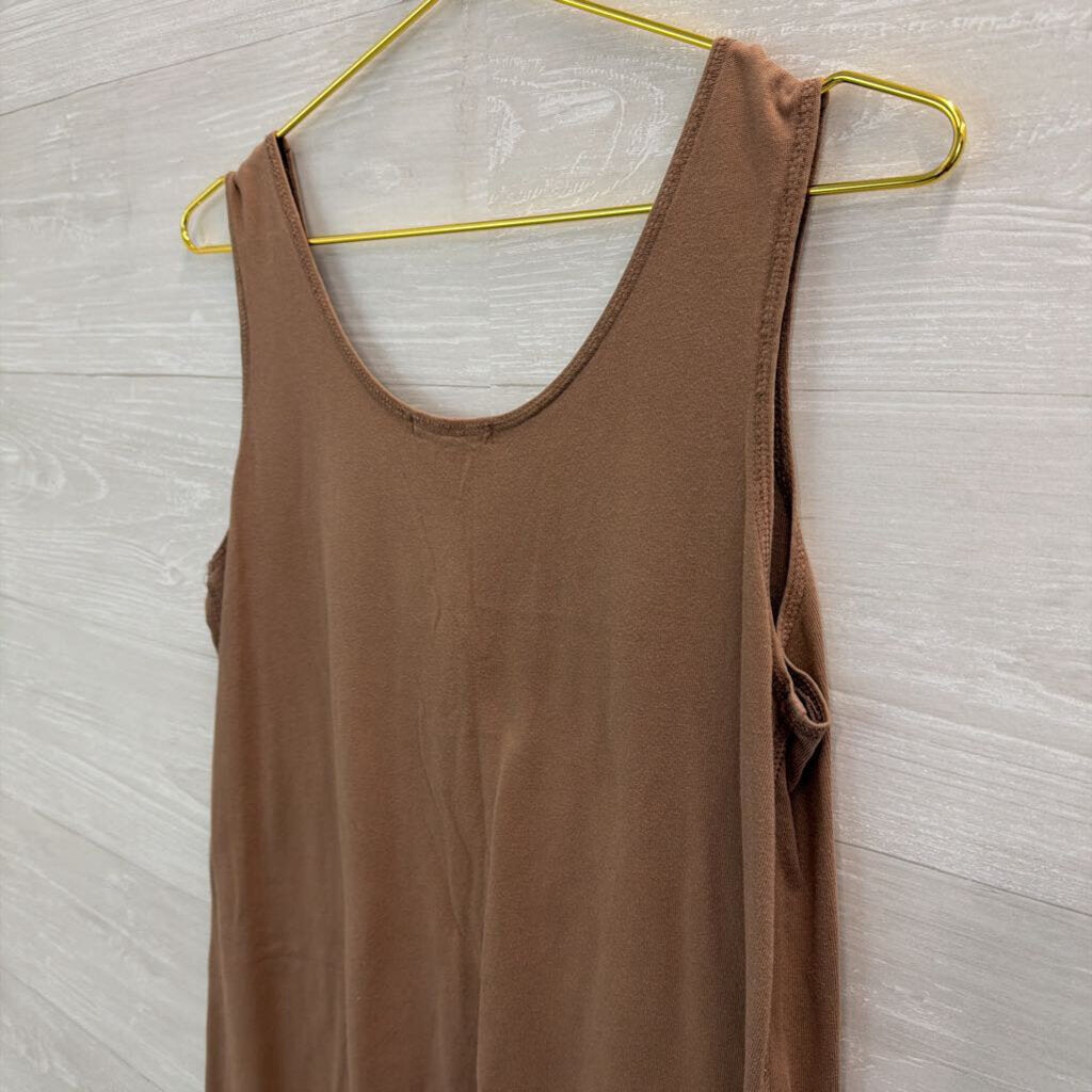 Fresh Produce Brown Tank Shift Dress Small