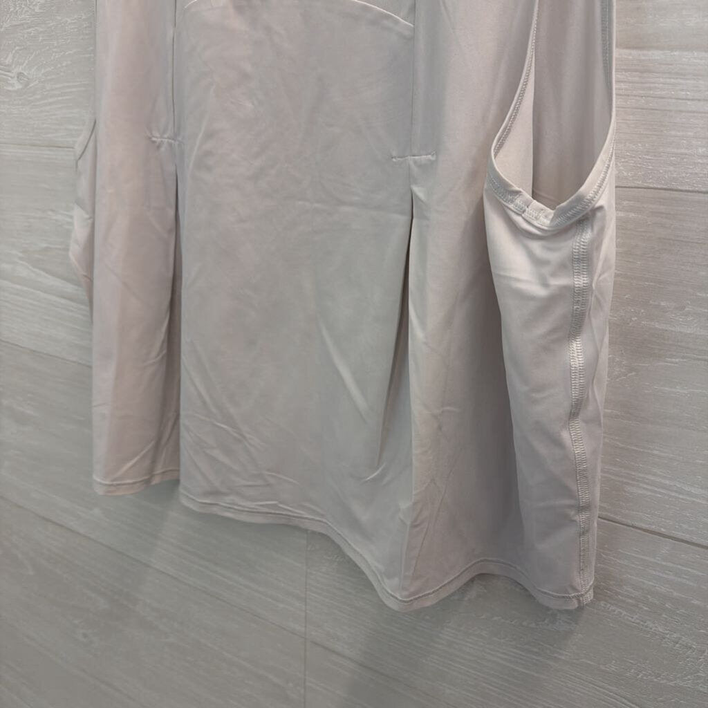 Lululemon White Cropped Tank Top Medium