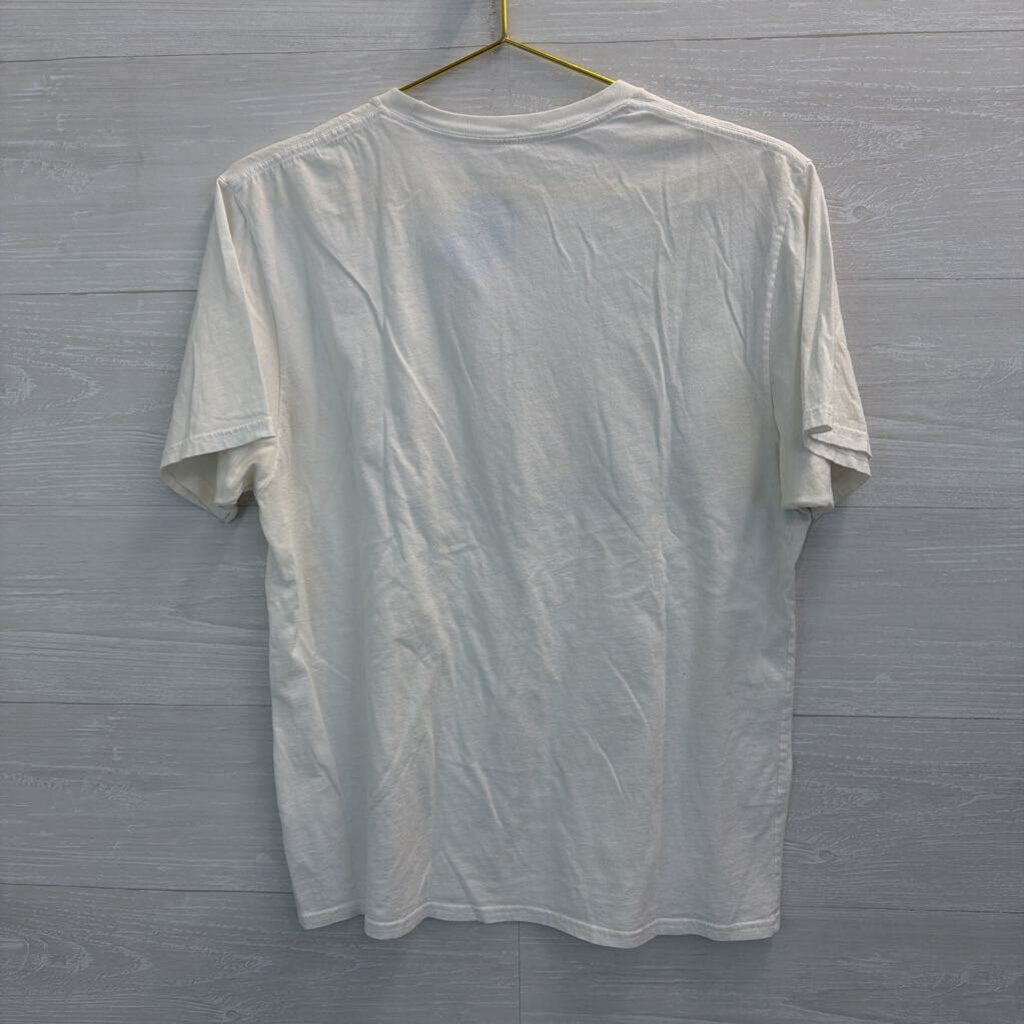 White/ Multi Big Uterus Energy Short Sleeve Graphic Tee Medium