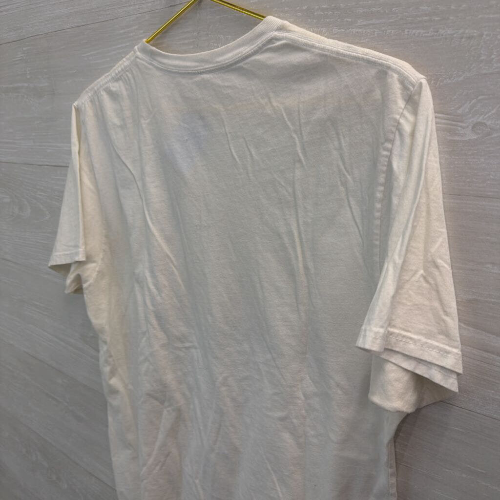 White/ Multi Big Uterus Energy Short Sleeve Graphic Tee Medium