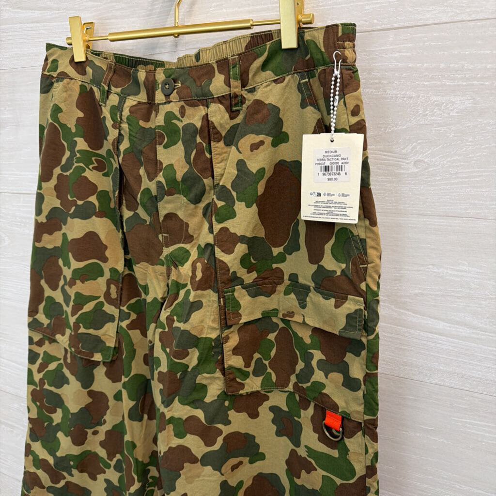Champion Green Camo Print Wide Leg Pants Medium