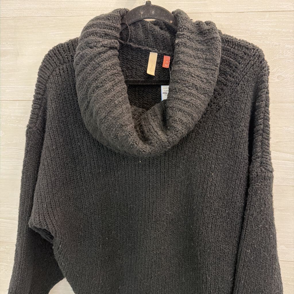 Pilcro Black Knit Turtleneck Sweater Medium