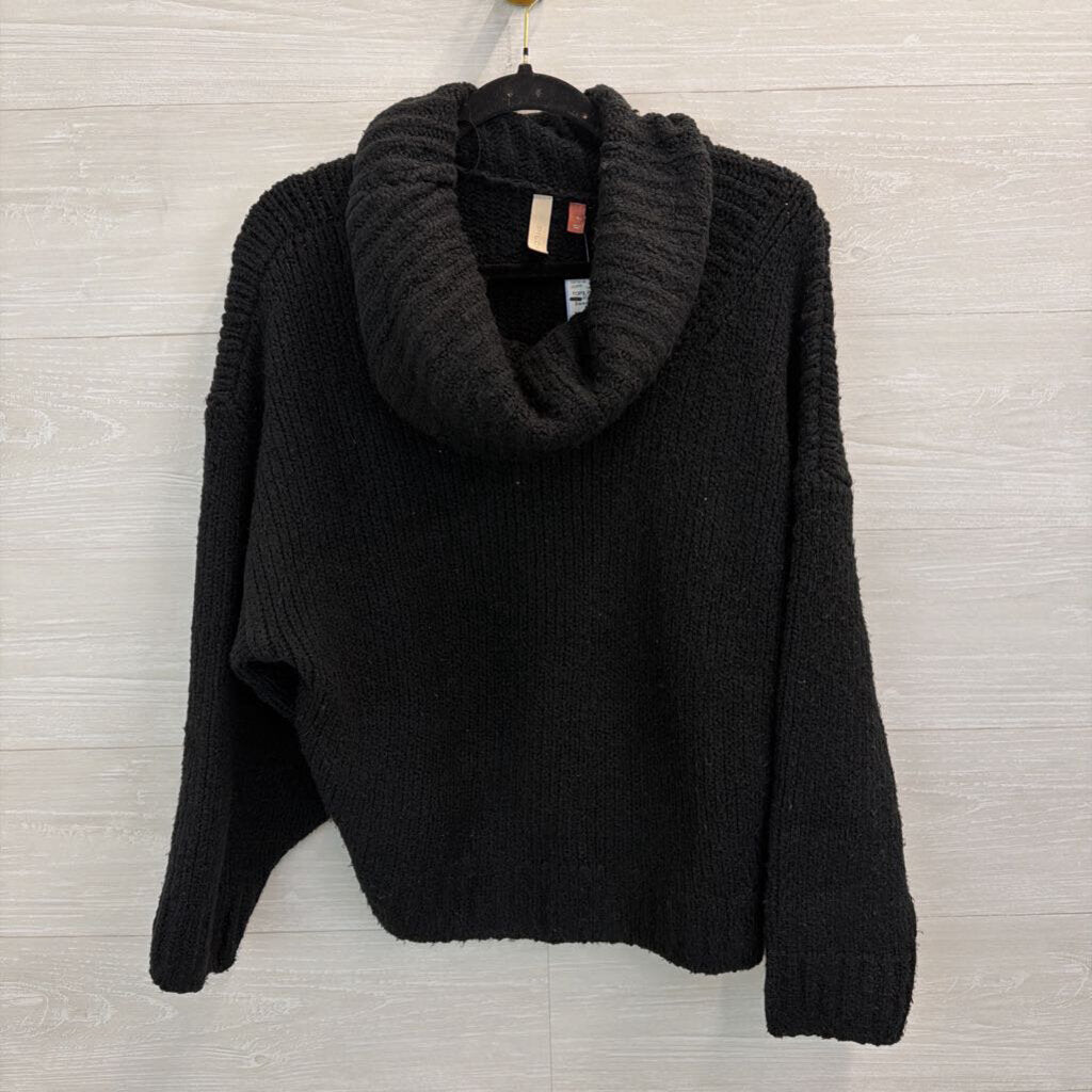 Pilcro Black Knit Turtleneck Sweater Medium