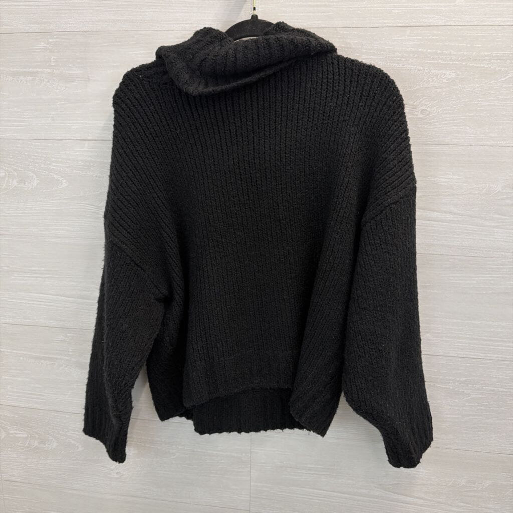 Pilcro Black Knit Turtleneck Sweater Medium