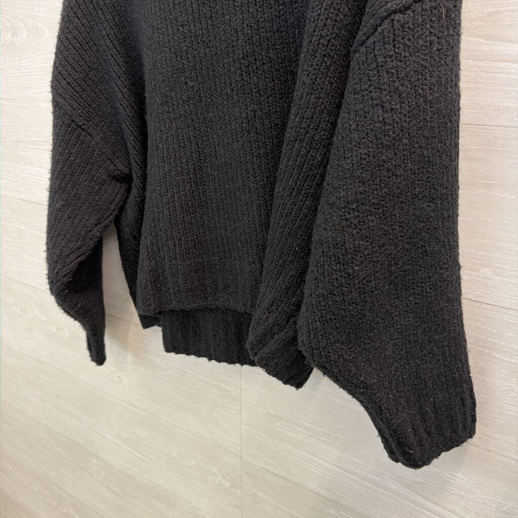 Pilcro Black Knit Turtleneck Sweater Medium