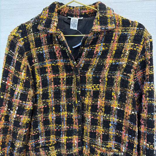 Acorn Black/ Multi Tweed Jacket Small