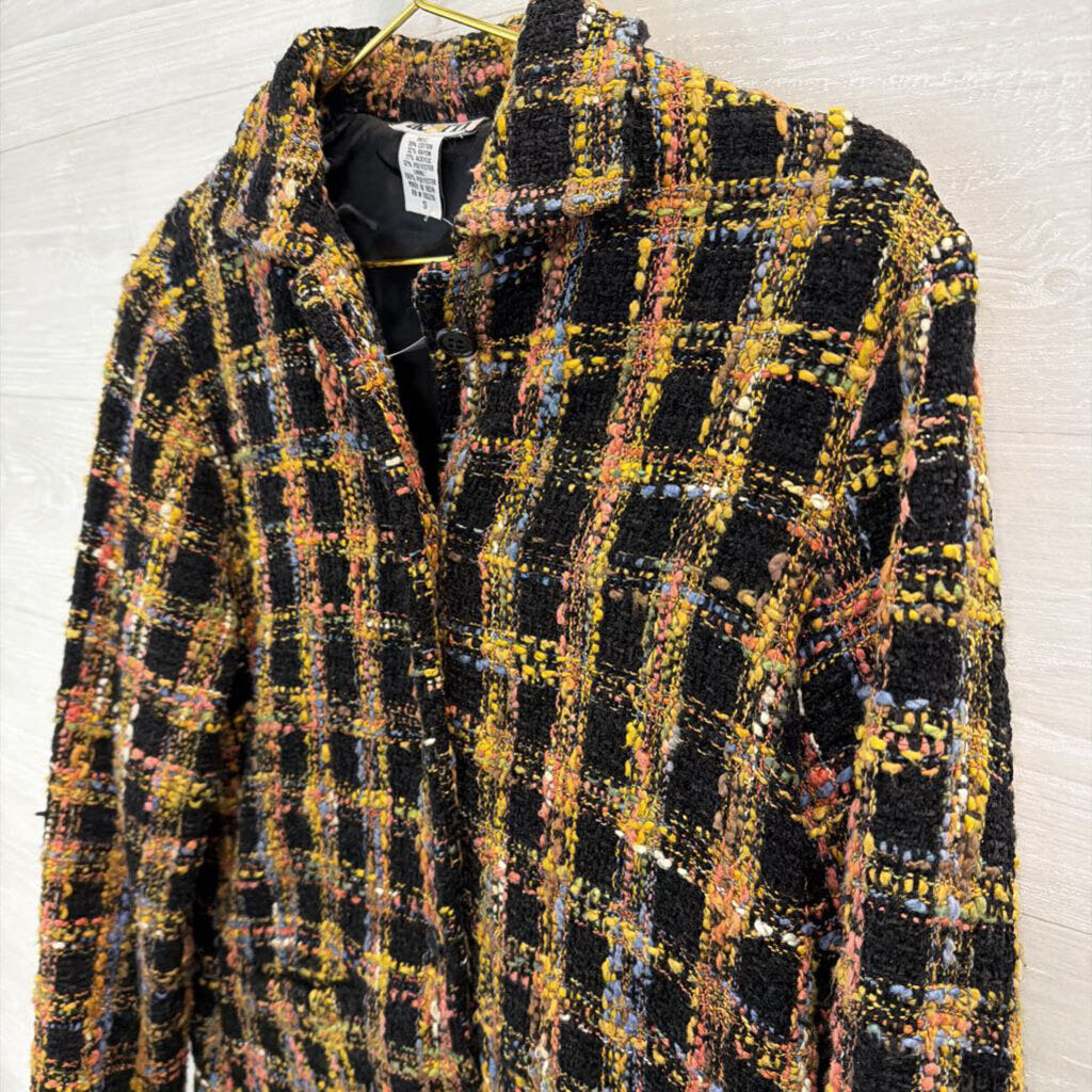Acorn Black/ Multi Tweed Jacket Small